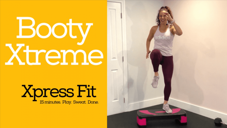 Xpress Fit Booty Xtreme - Using elevation to build the booty - in just 15 minutes!