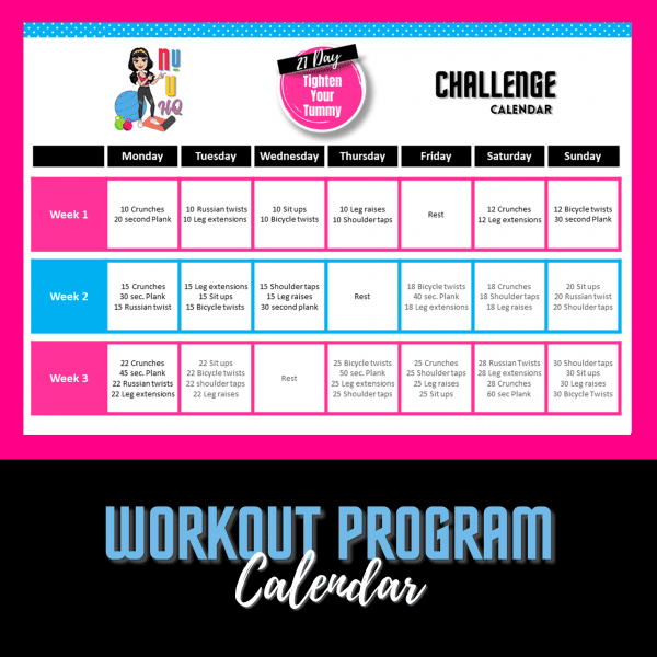 3 Week Core Shred - Designed for limited space – perfect for home or travel workouts – but can be taken to the gym as well
